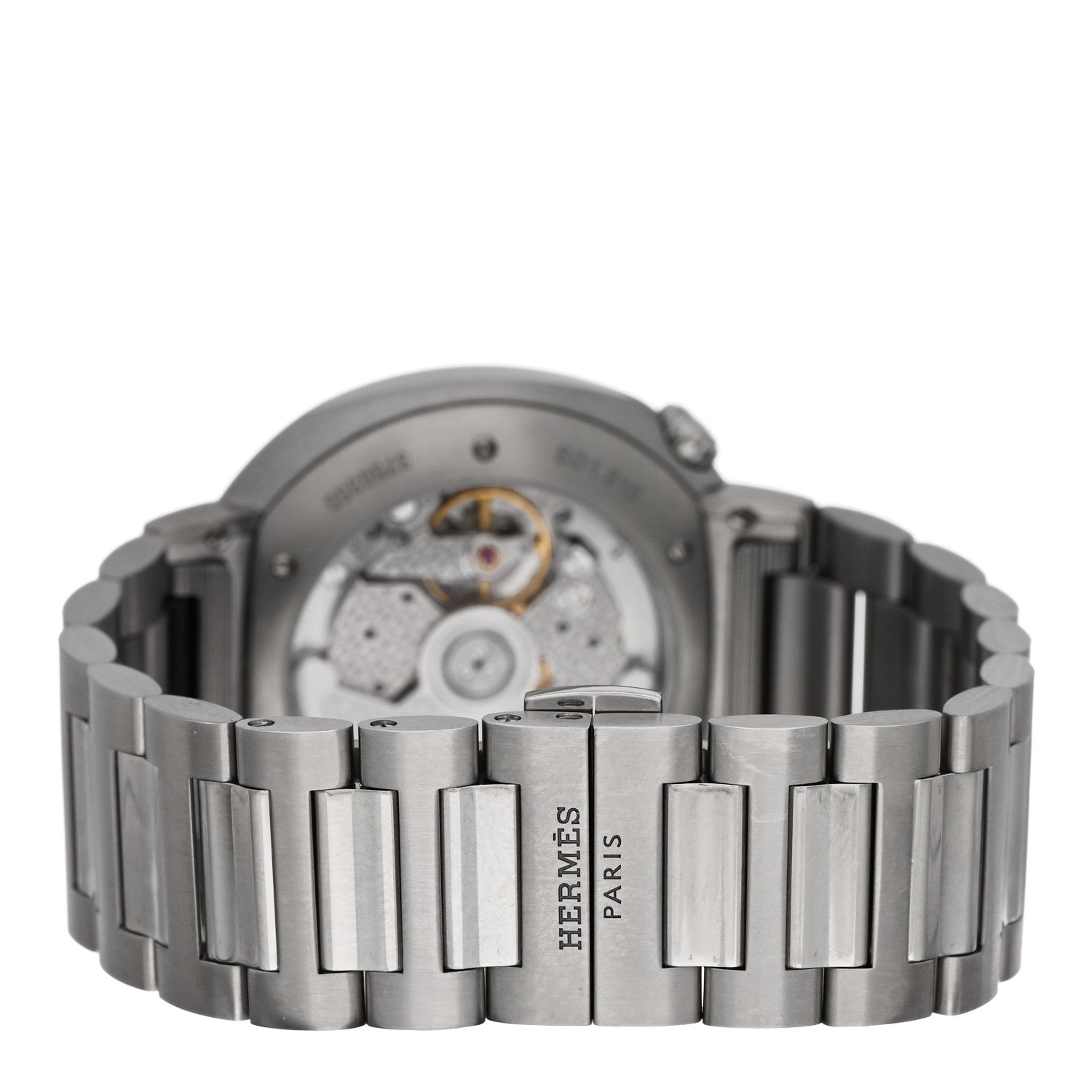 Hermes Stainless Steel 36mm Cut Automatic Watch 3 of 6