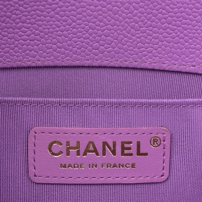 Chanel Caviar Quilted Medium Boy Flap Purple 6 of 11