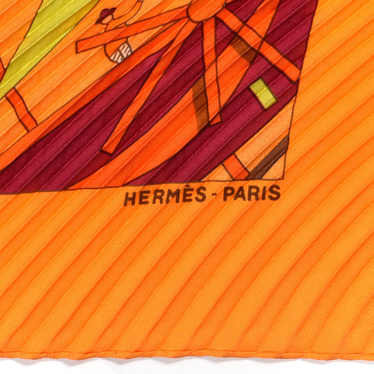 Hermes Silk Plisse Les Folies du Ciel II Scarf 90 3 of 5