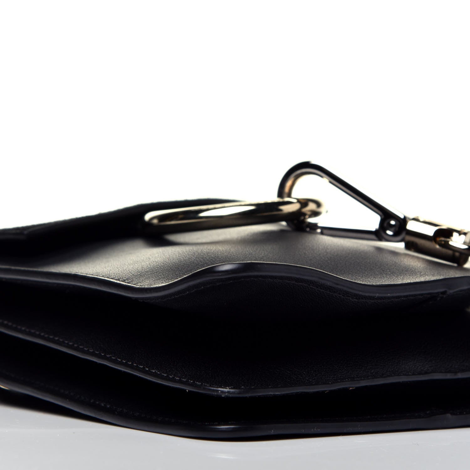 Chloe Suede Calfskin Mini Faye Bracelet Bag Black 8 of 9