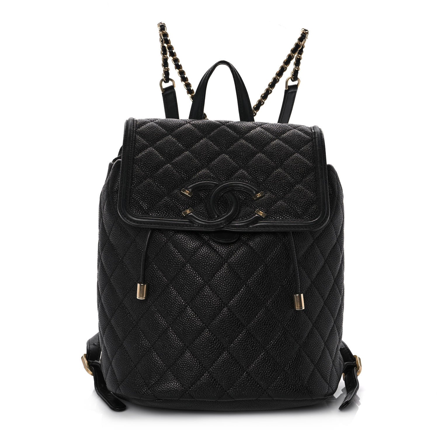 Chanel Caviar Quilted Filigree Backpack Black 1 of 18