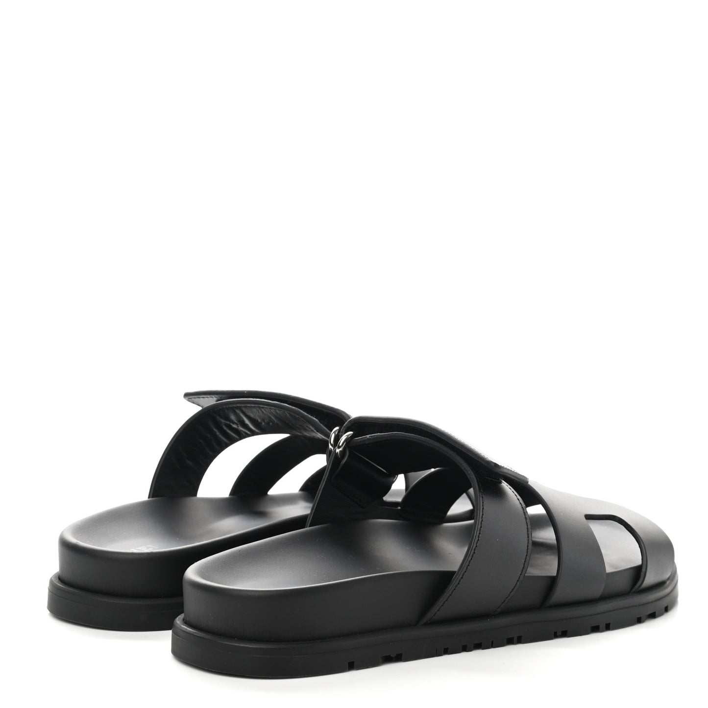 Calfskin Womens Chypre Sandals 35.5 Black