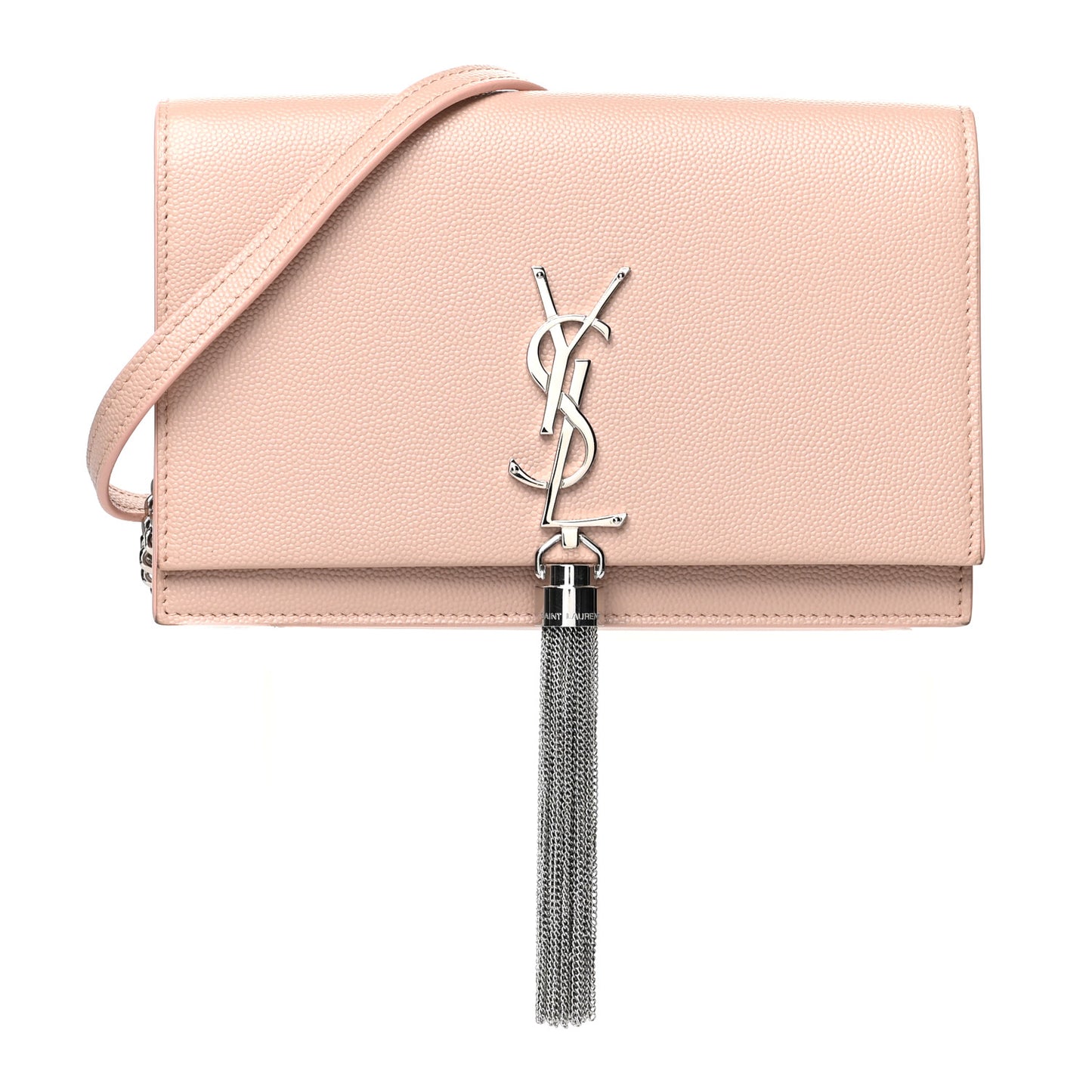 Grain De Poudre Classic Monogram Kate Tassel Chain Wallet Marble Pink