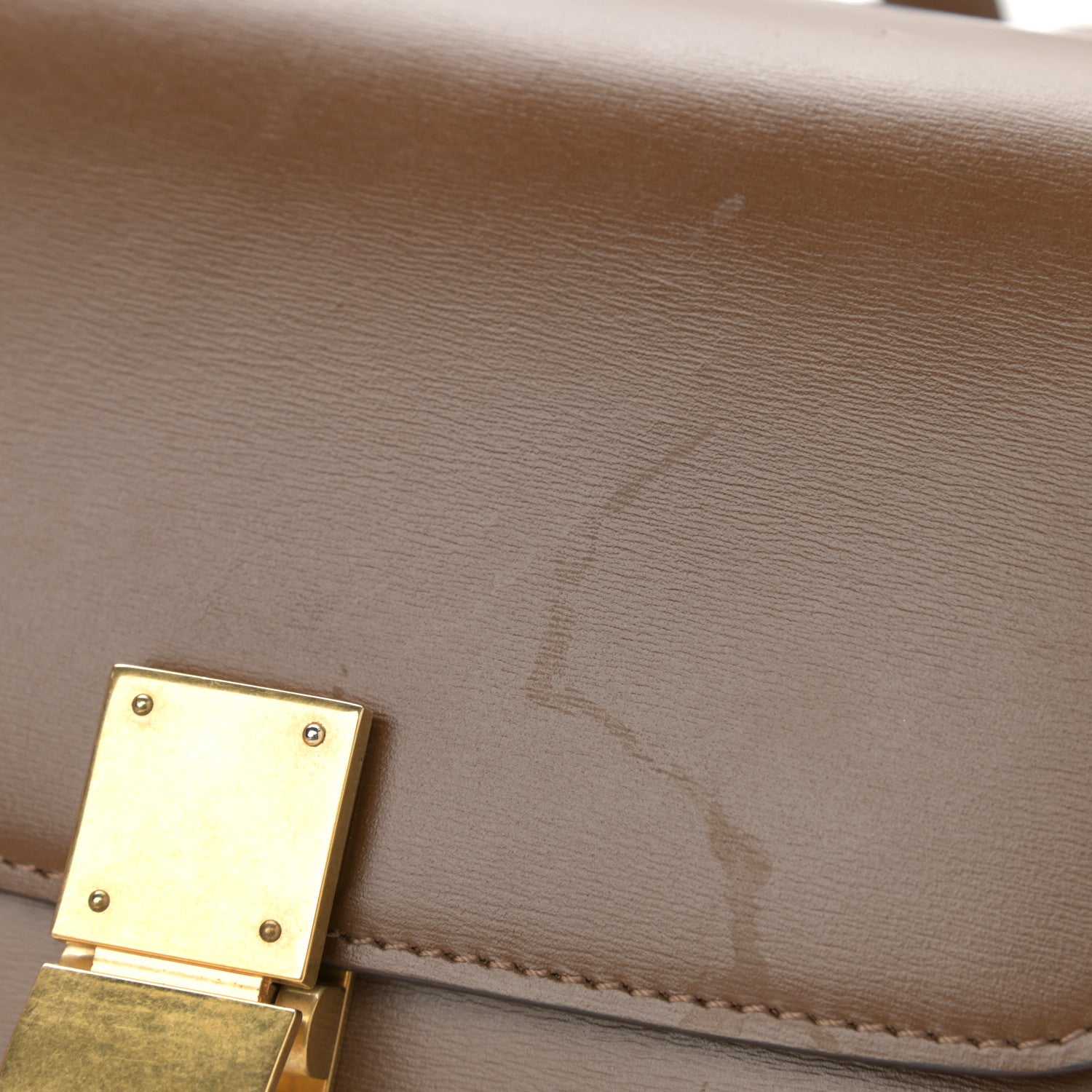 Celine Box Calfskin Small Classic Box Flap Bag Camel 11 of 12