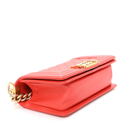 Chanel Lambskin Quilted Small Boy Flap Red 4 of 10