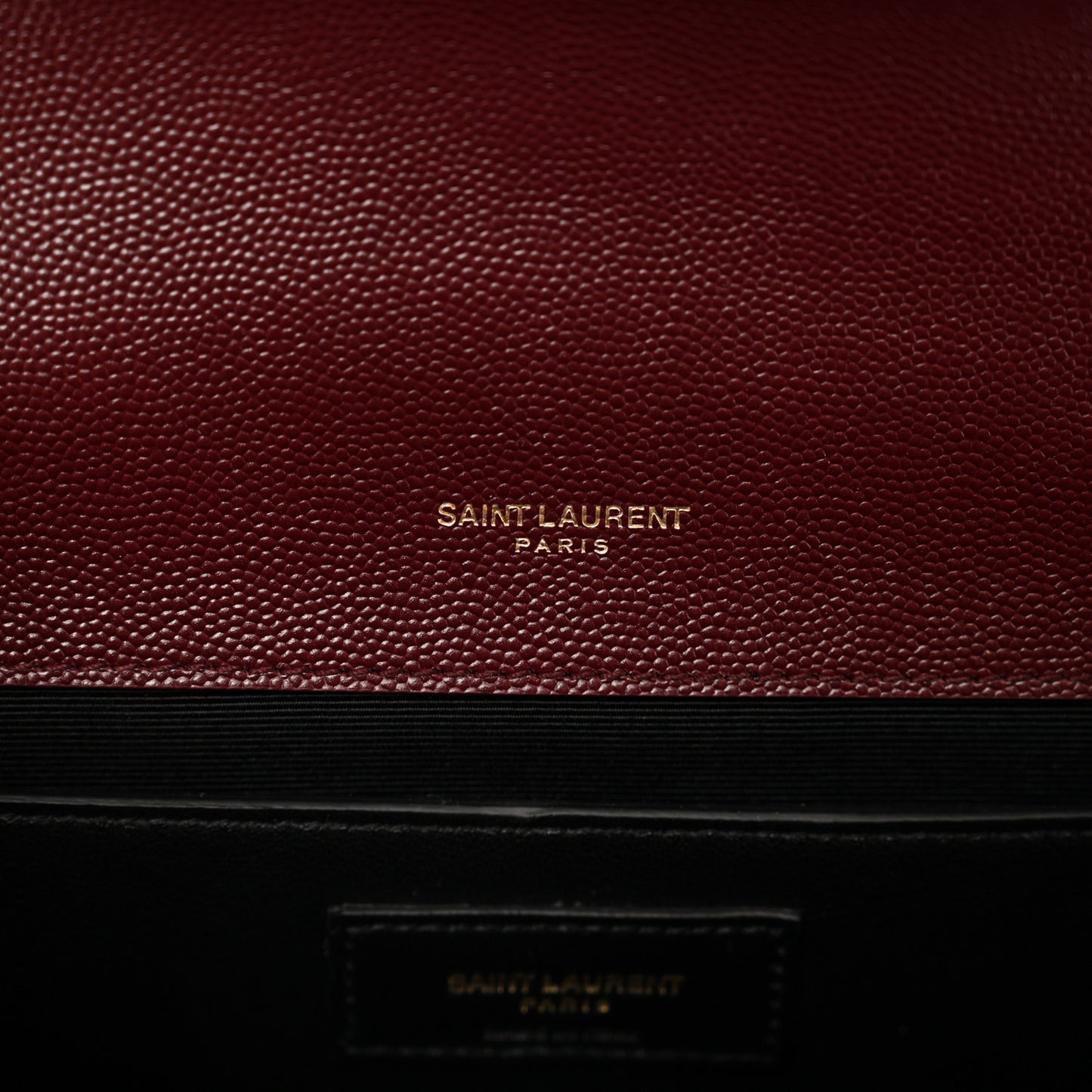 Grain De Poudre Textured Mixed Matelasse Medium Triquilt Monogram Satchel Rouge Legion