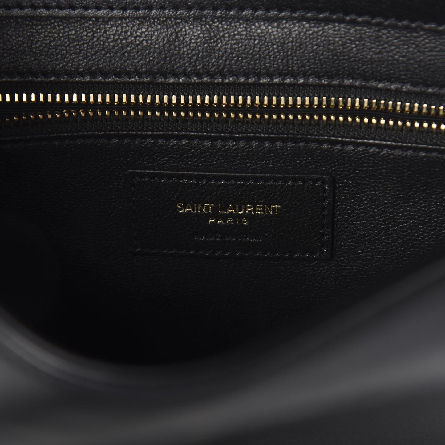 Calfskin Quilted Y Joan Satchel Black