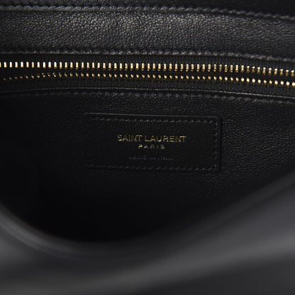 Saint Laurent Calfskin Quilted Y Joan Satchel Black 6 of 9