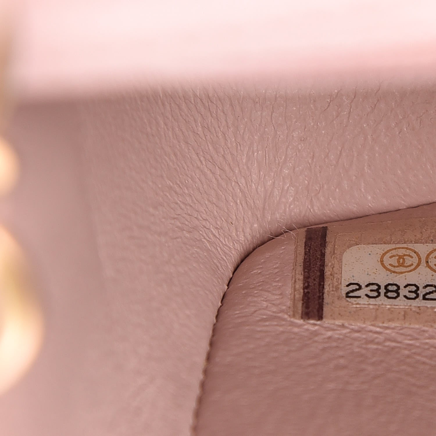 Chanel Calfskin Chevron Quilted Mini Rectangular Flap Light Pink 7 of 13