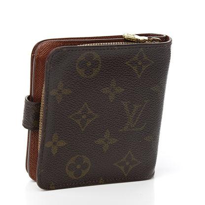 Louis Vuitton Monogram Compact Zippe Zipped Wallet 2 of 9