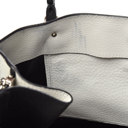 Balenciaga Veau Papier A6 Zip Around Tote White Black 13 of 17