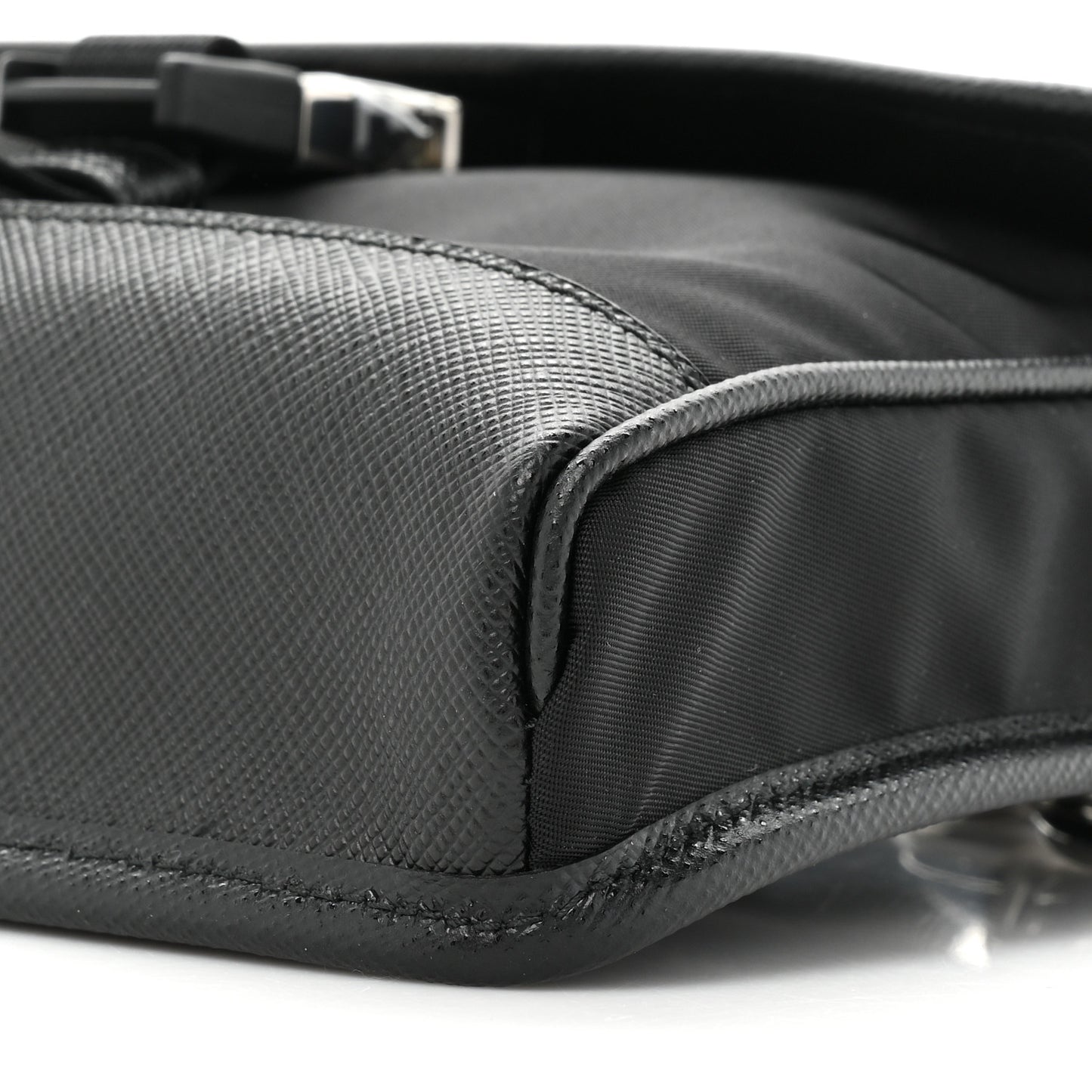 Re-Nylon Saffiano Smartphone Case Crossbody Black