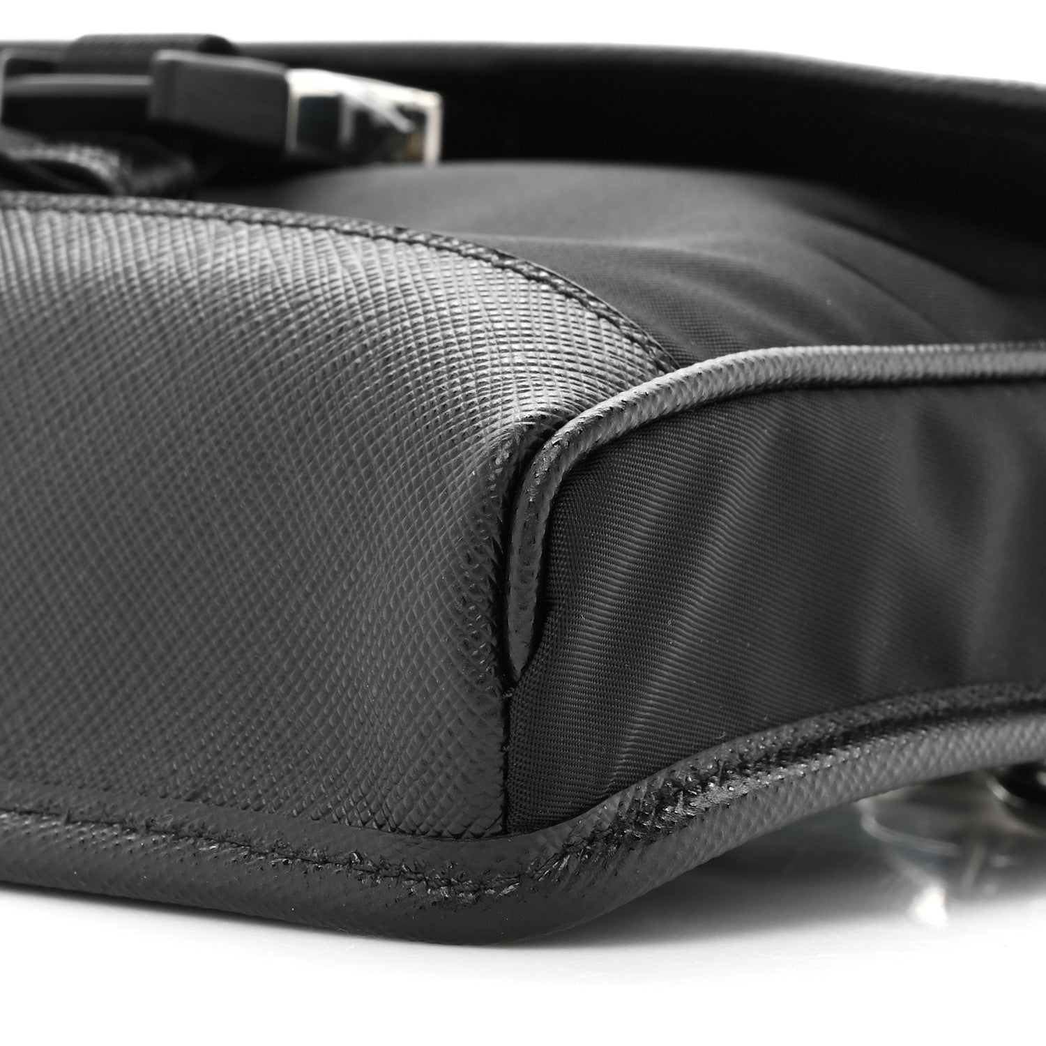 Prada Re-Nylon Saffiano Smartphone Case Crossbody Black 7 of 9