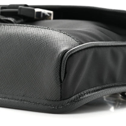 Prada Re-Nylon Saffiano Smartphone Case Crossbody Black 7 of 9