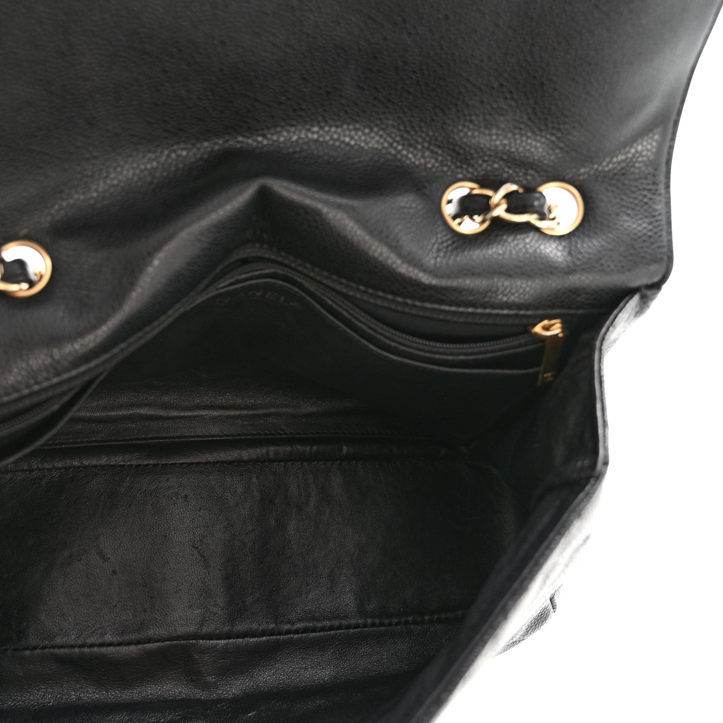 Caviar Quilted Jumbo Single Flap Black