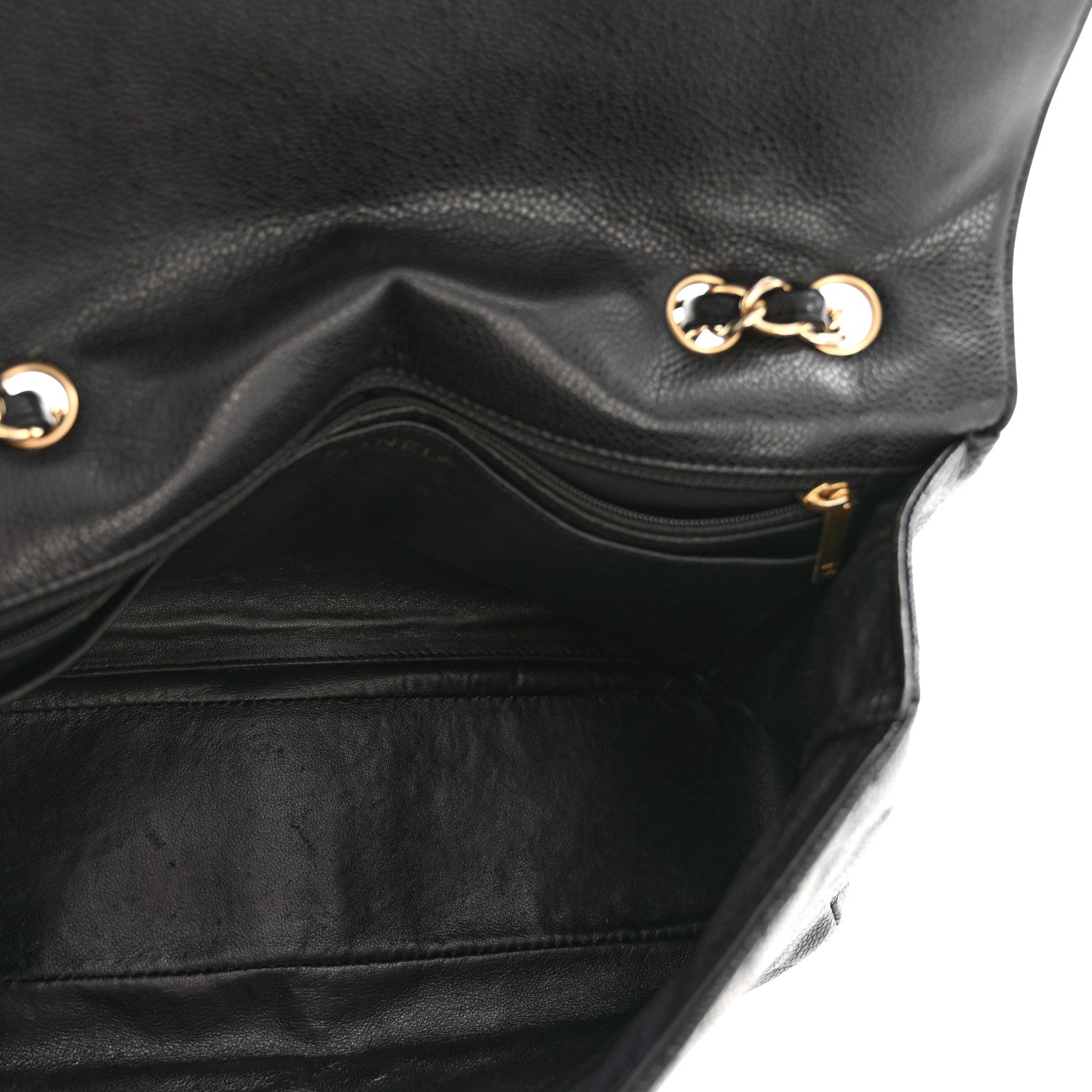 Chanel Caviar Quilted Jumbo Single Flap Black 5 of 13