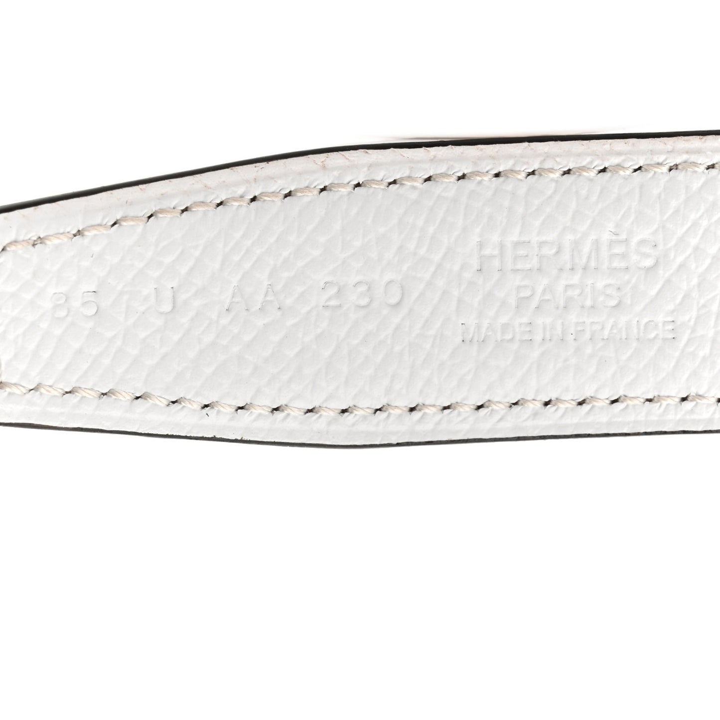 Epsom 32mm Guilloche H Belt 85 34 Etoupe White