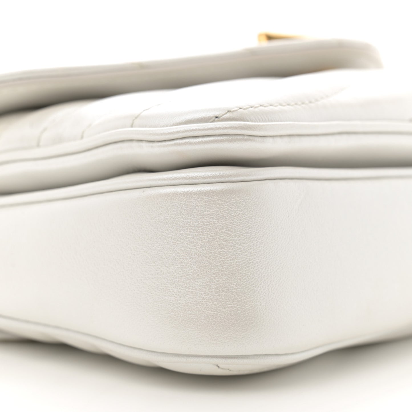 Calfskin LV New Wave Chain Bag Ivory