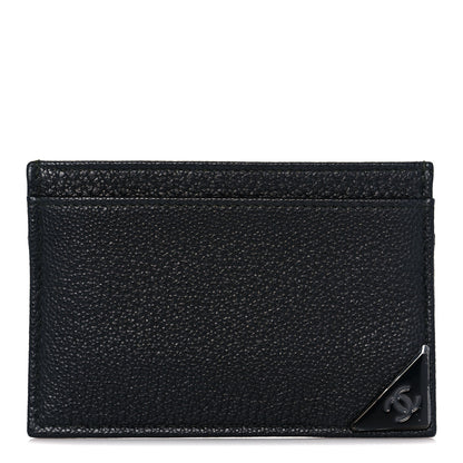 Chanel Goatskin CC Corner Card Holder Black 1 of 11