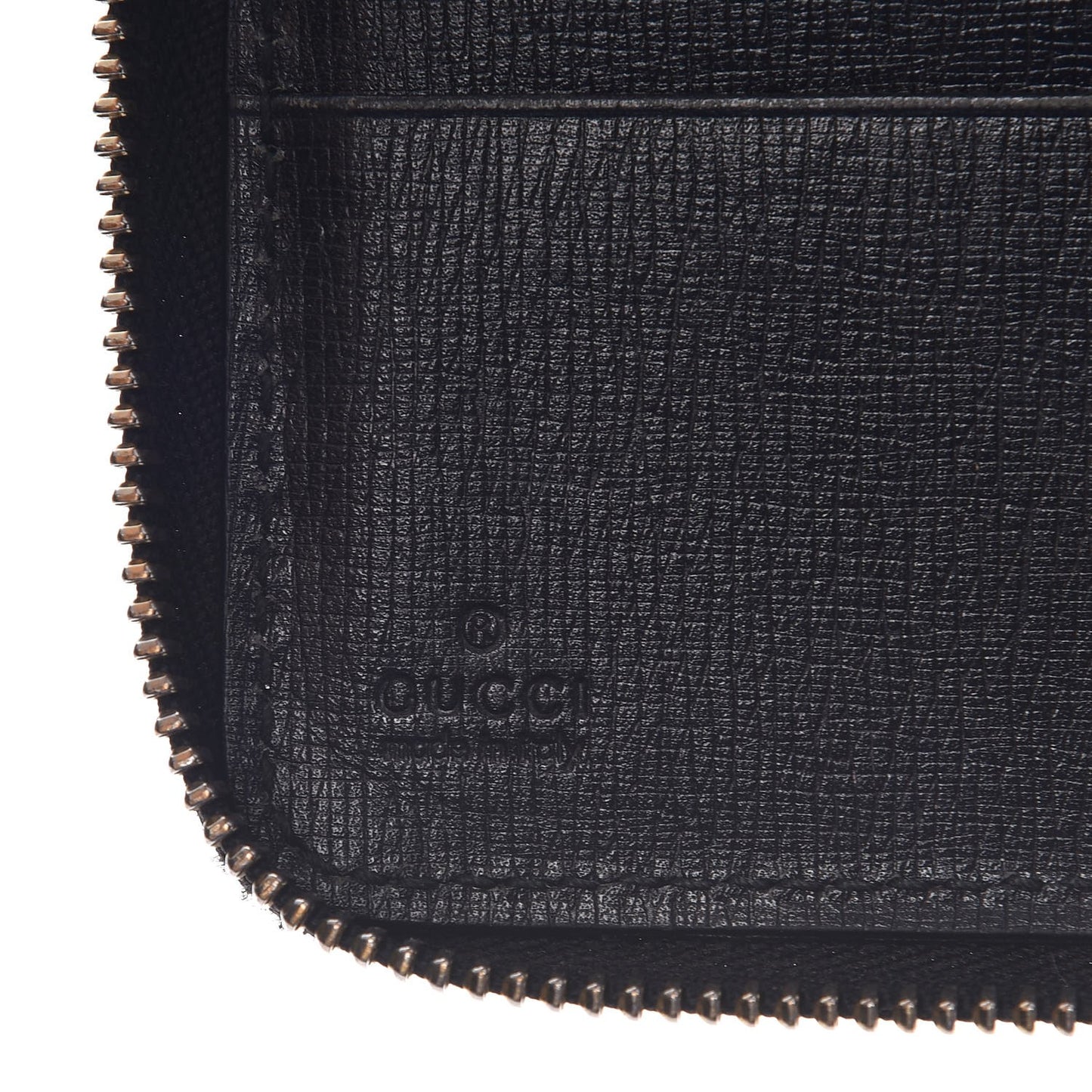 Calfskin GG Zip Around Wallet Black