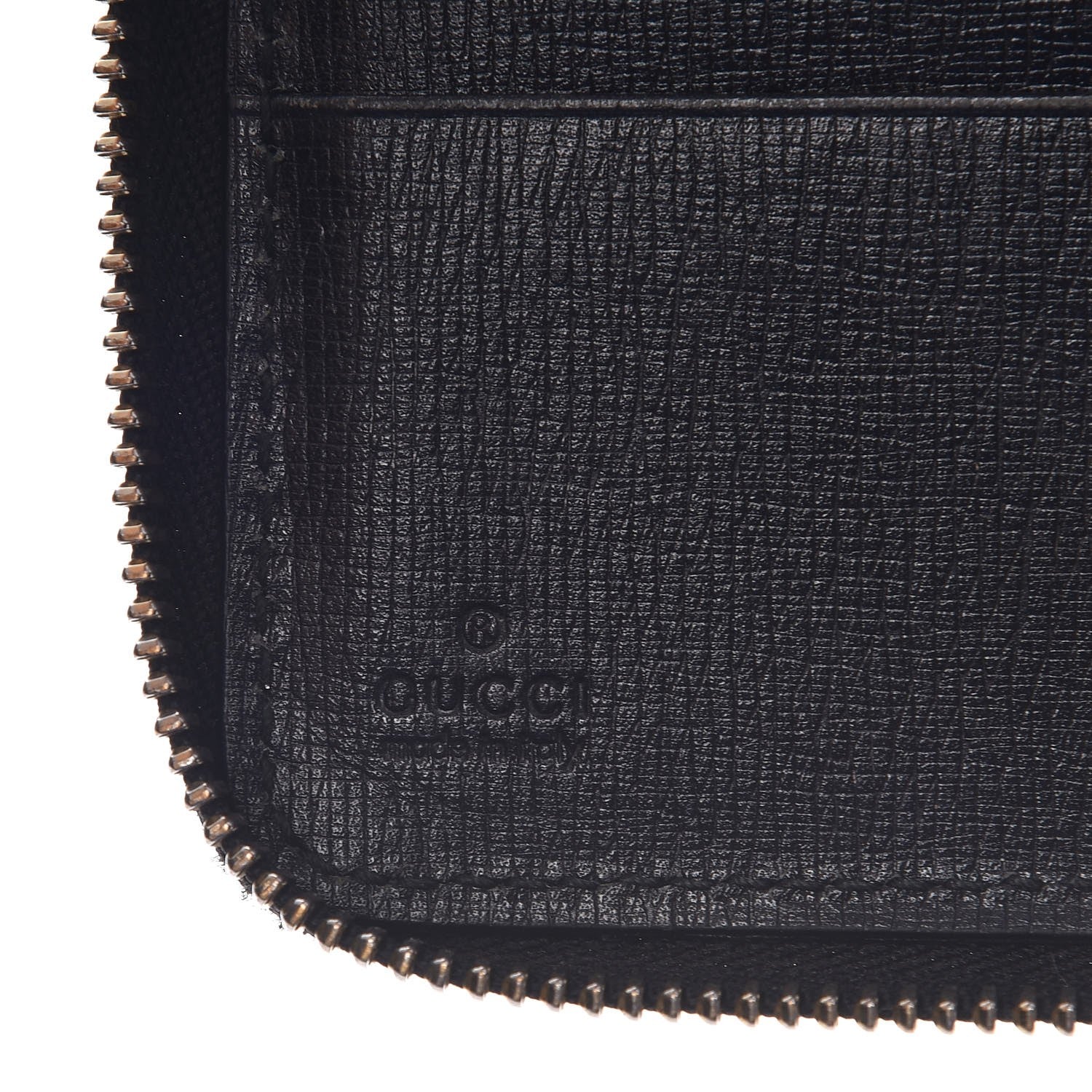 Gucci Calfskin GG Zip Around Wallet Black 8 of 9