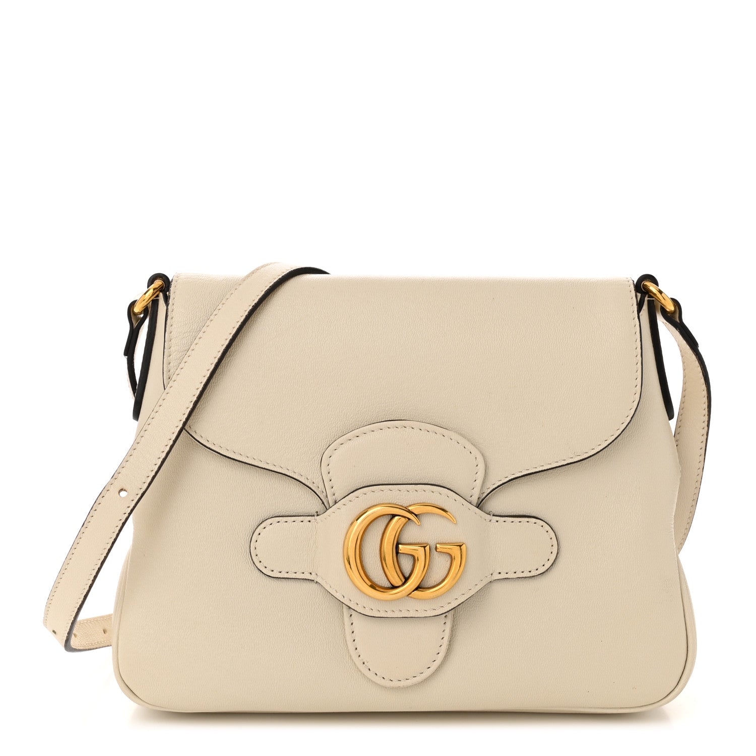 Gucci New Sakai Calfskin Lux Small Dahlia Messenger Shoulder Bag Mystic White 1 of 11
