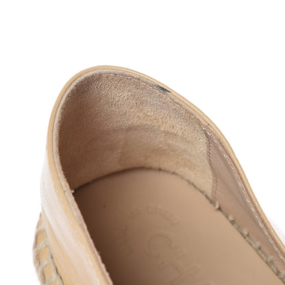 Chanel Lambskin CC Espadrilles 40 Beige Black 10 of 11