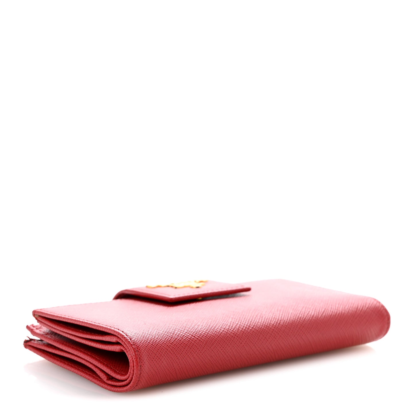 Saffiano Metal Tab Wallet Fuoco