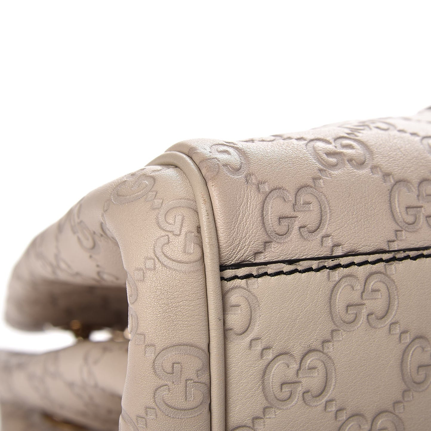 Guccissima Signature Medium Emily Shoulder Bag Mystic White