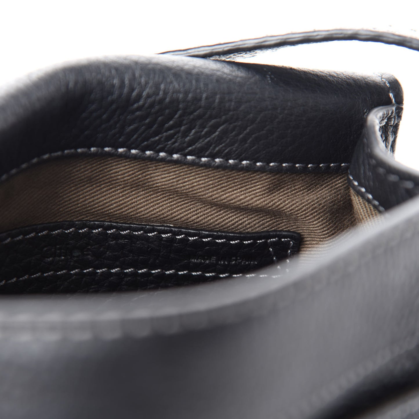 Calfskin Mini Marcie Round Crossbody Bag Black