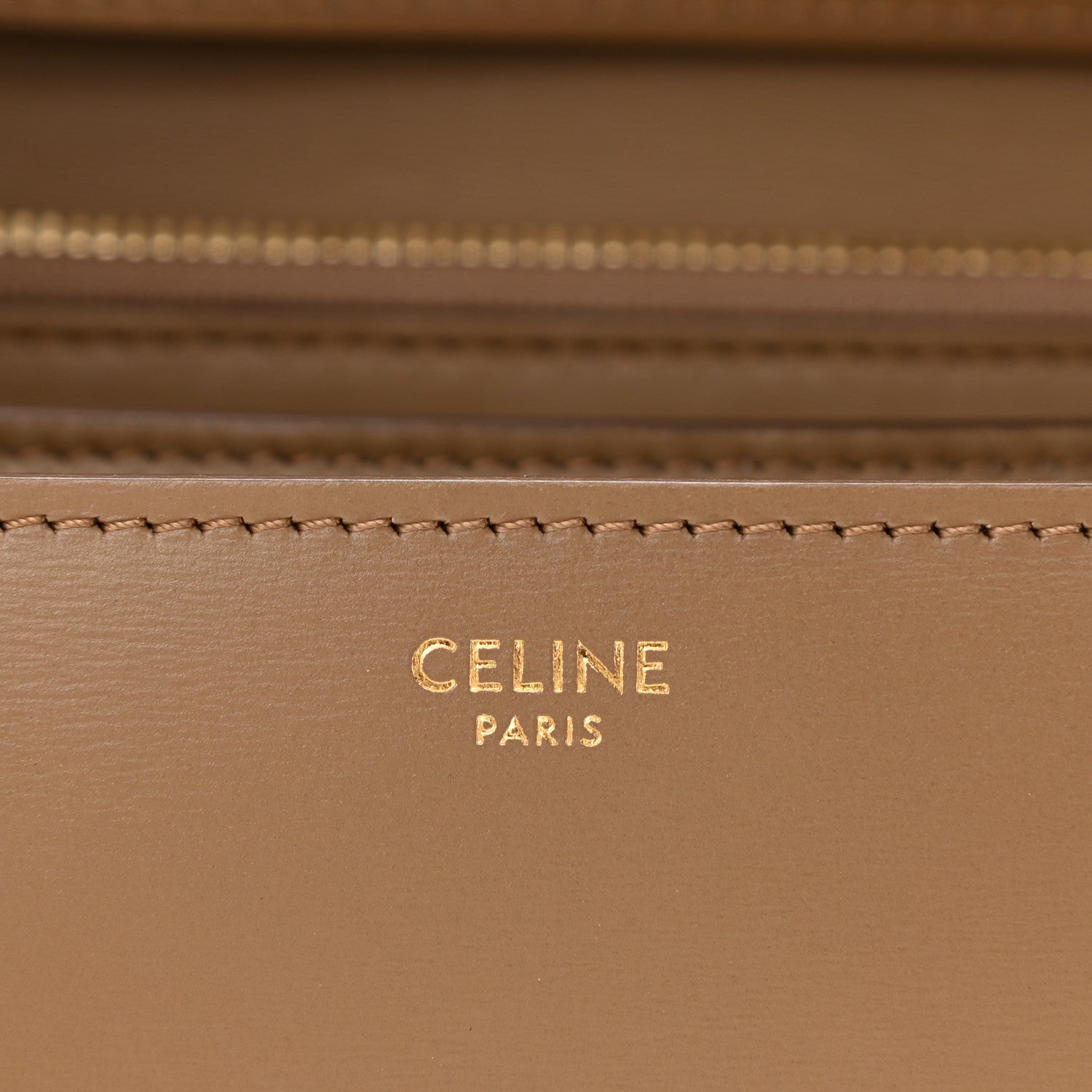 Celine Box Calfskin Medium Classic Box Flap Bag Taupe 6 of 9