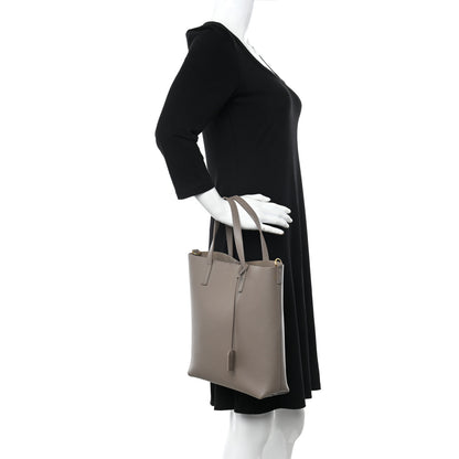 Saint Laurent Calfskin Toy Shopping Tote Dark Beige 2 of 17