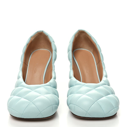 Bottega Veneta Nappa Matelasse Padded Dream Pumps 38 Topazio 2 of 7