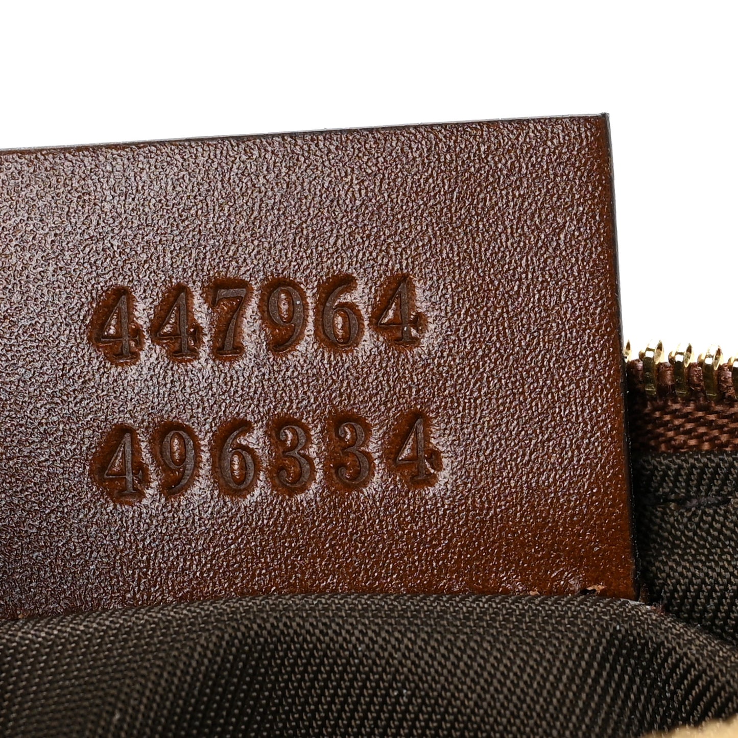GG Supreme Monogram Key Case Beige Ebony Cuir
