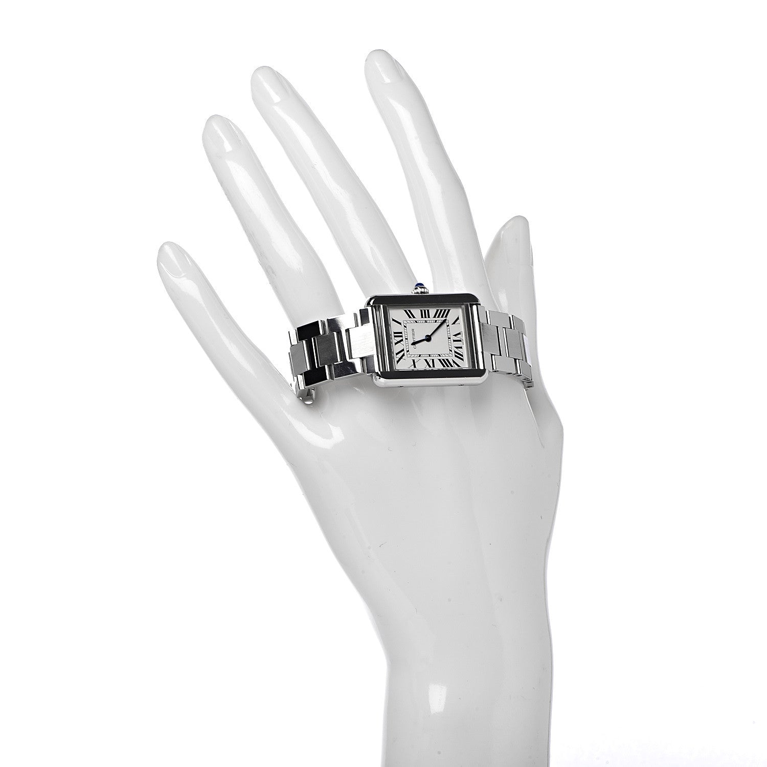 Cartier Stainless Steel 24mm Tank Solo Quartz Watch 2 of 8