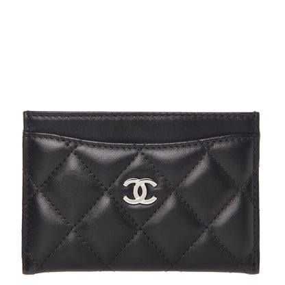Chanel Lambskin Quilted Card Holder Black 1 of 9