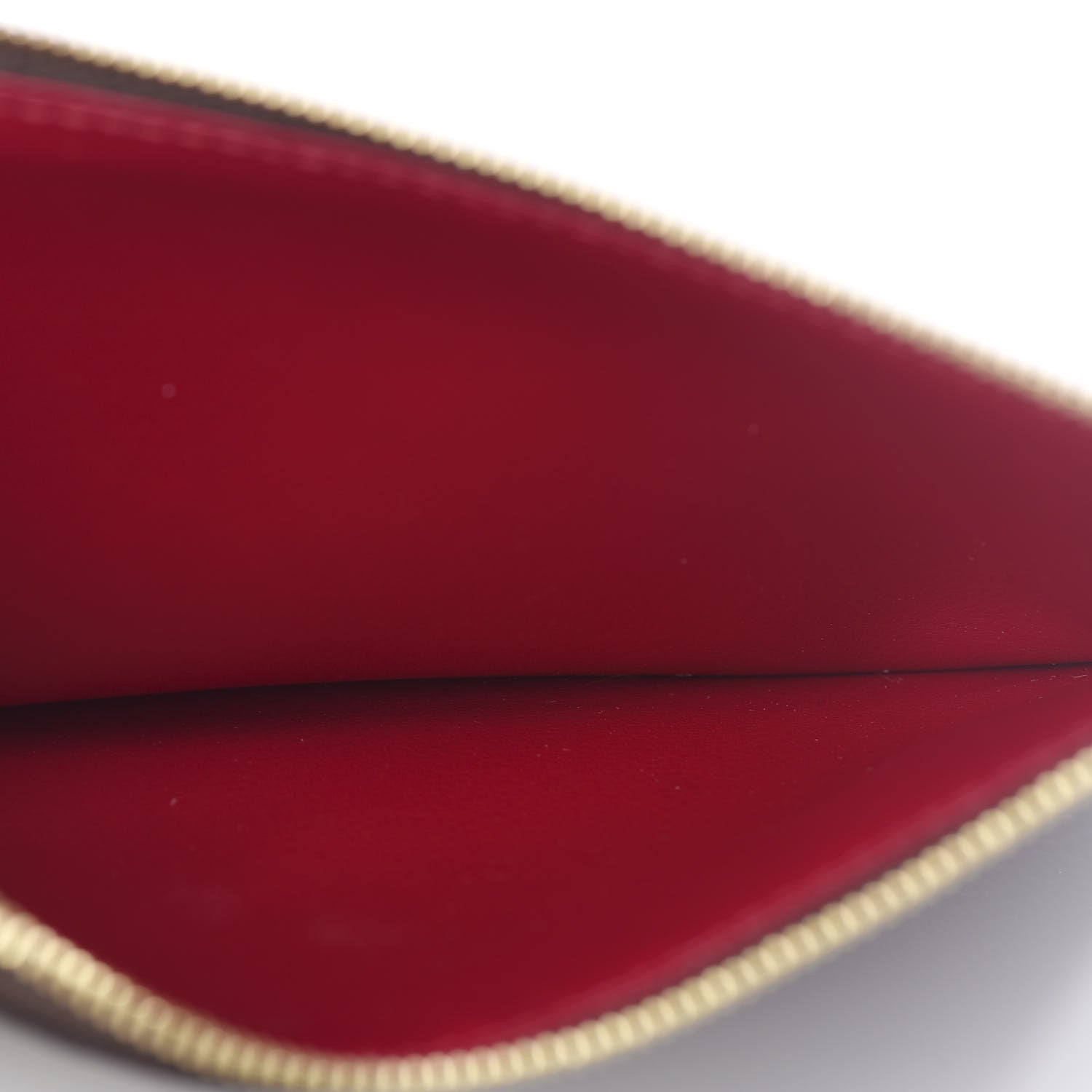 Louis Vuitton Monogram Felicie Chain Wallet Zippered Insert Fuchsia 4 of 6