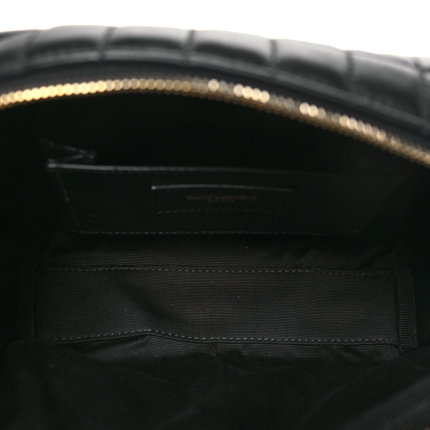 Lambskin Carre Quilted Cassandre Mini Camera Bag Black