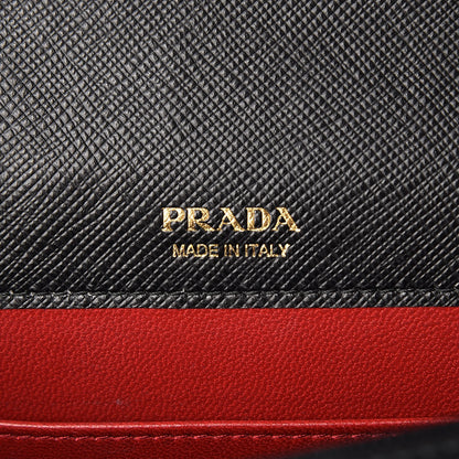 Prada Saffiano Lux Crossbody Bag Black 6 of 9