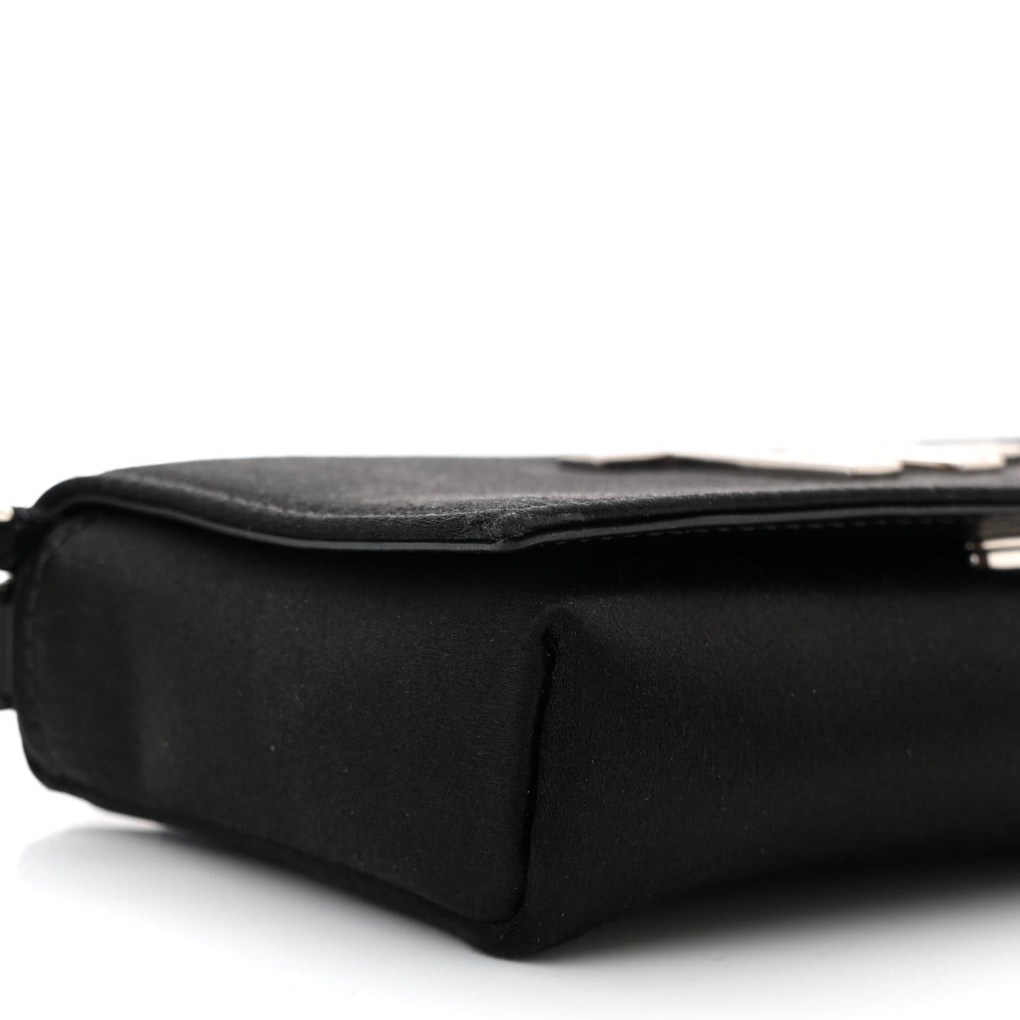 Satin Crystal Mini Bag Bag Black