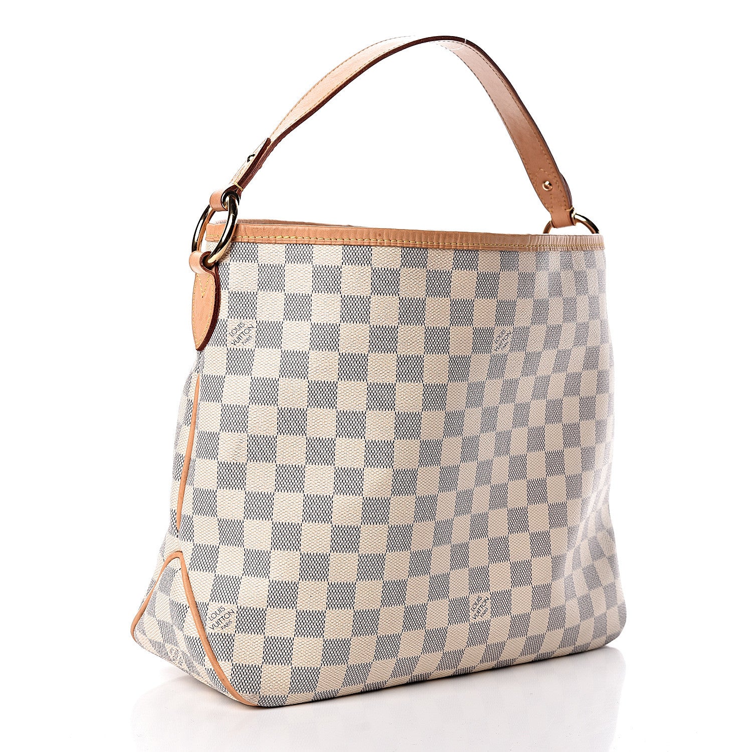 Louis Vuitton Damier Azur Delightful PM Rose Ballerine 3 of 12