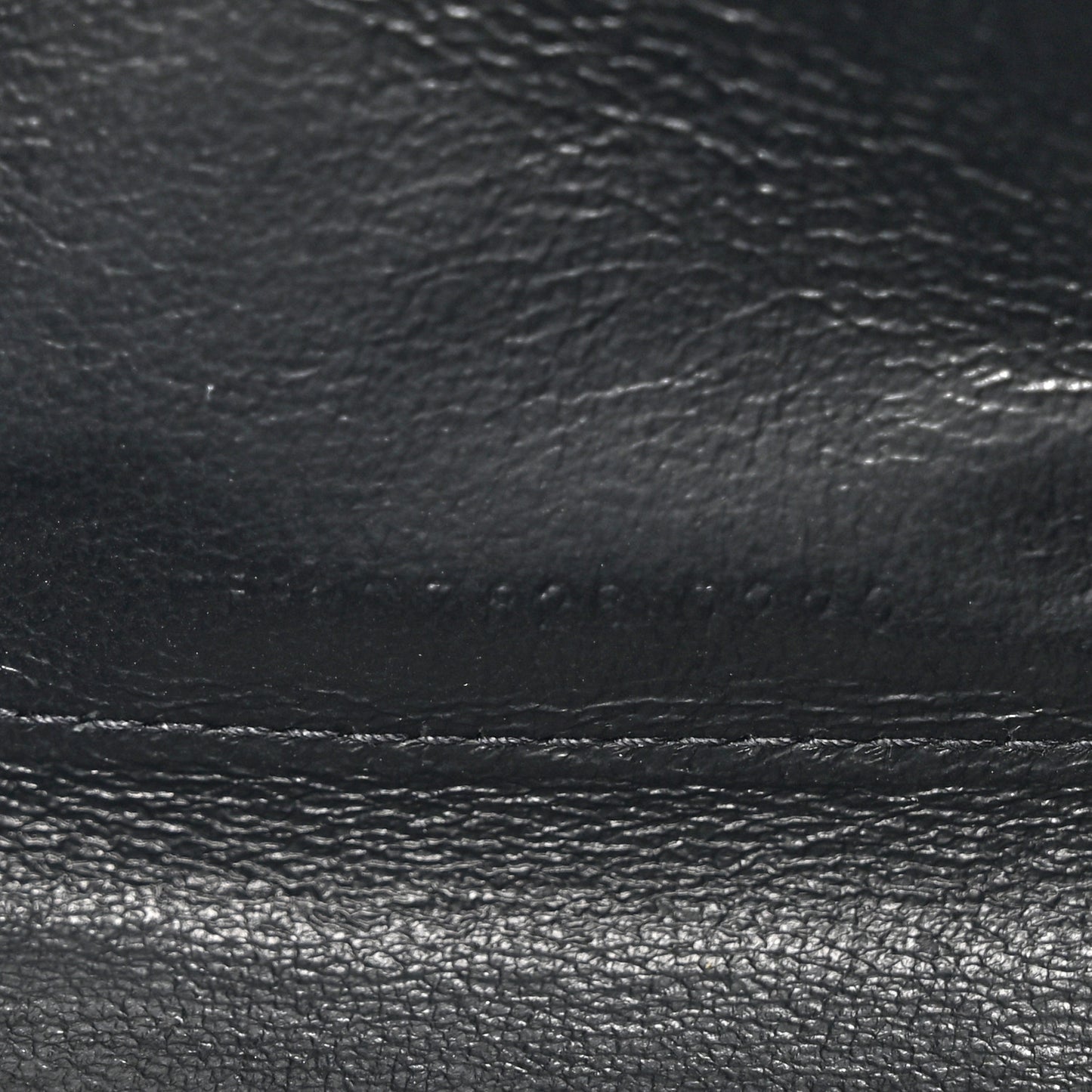 Grain De Poudre Matelasse Chevron Monogram Chain Wallet Black