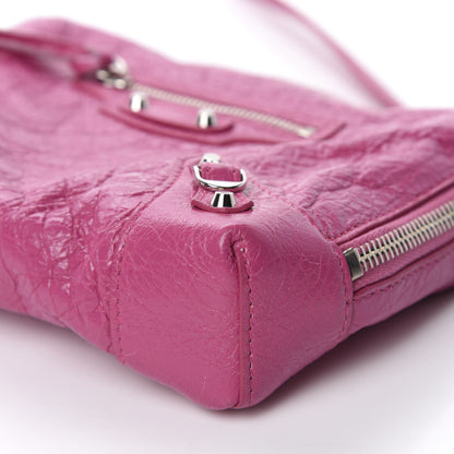 Balenciaga Agneau Arena Classic Silver Hardware XS Reporter Crossbody Rose Flamingo 7 of 10