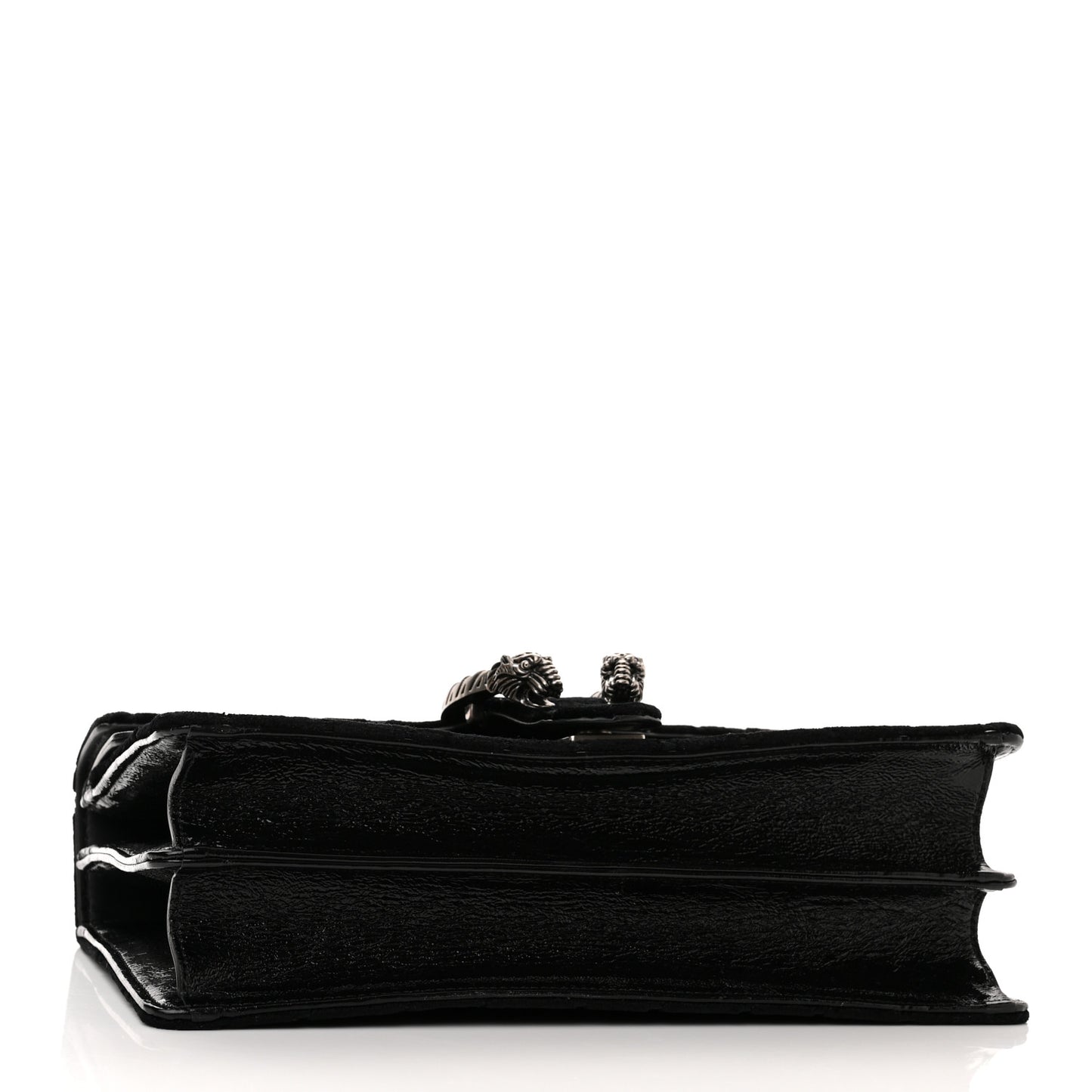 Velvet GG Monogram Small Dionysus Shoulder Bag Black