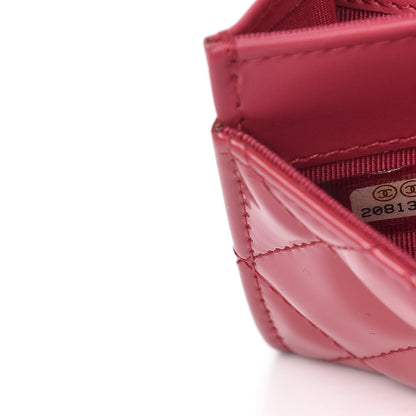 Chanel Patent Quilted Reissue Flap Card Holder Pink 8 of 11