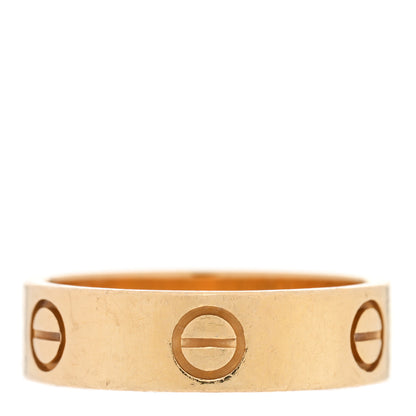 Cartier 18K Yellow Gold 5.5mm LOVE Ring 56 7.75 4 of 5