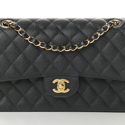 Chanel Caviar Quilted Medium Double Flap Black 8 of 13