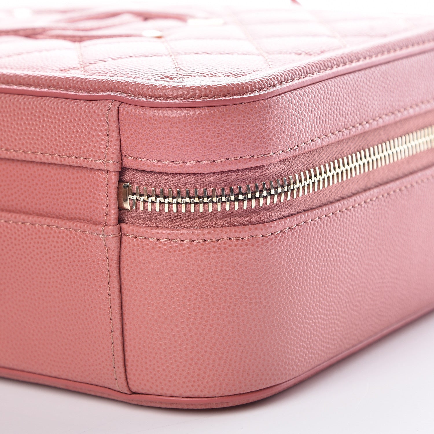 Chanel Caviar Quilted Medium CC Filigree Vanity Case Pink 9 of 10