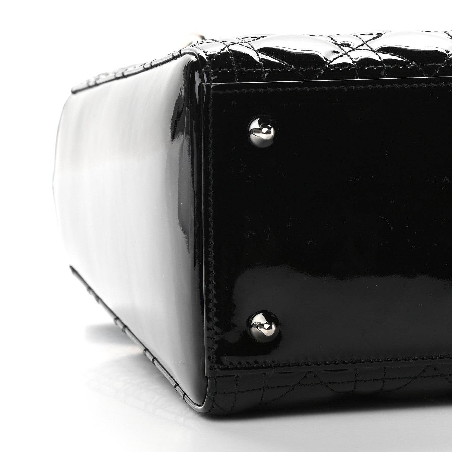 Christian Dior Patent Cannage Medium Lady Dior Black 8 of 9