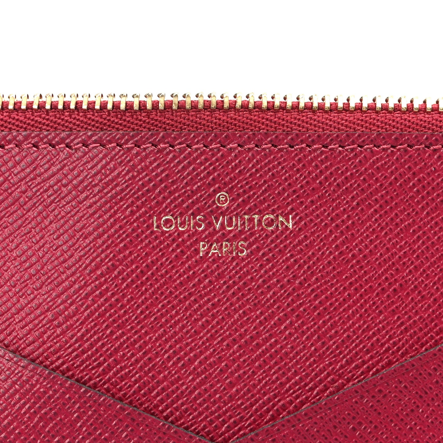 Calfskin Jeanne Wallet Zippered Insert Fuchsia